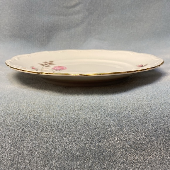 Pink Rose Mitterteich Bavaria Germany Salad Plate - Picture 7 of 13